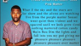 Frank Ocean - Pink Matter ft. Andre 3000 (Lyrics On Screen)