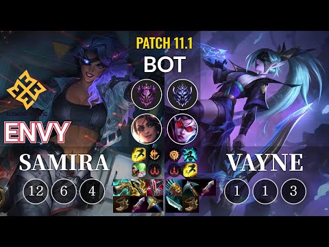EM Envy Samira vs Vayne Bot - KR Patch 11.1
