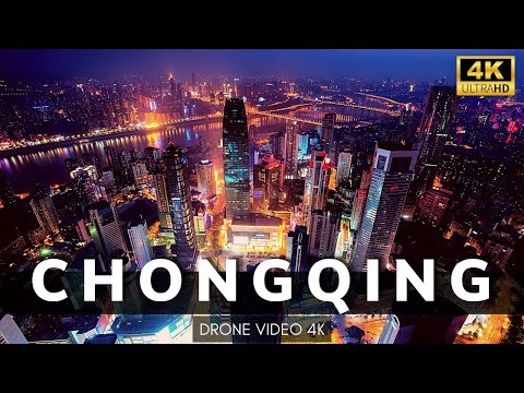 CHONGQING CITY CHINA 4K - Chongqing Incredible Infrastructure - Drone Video