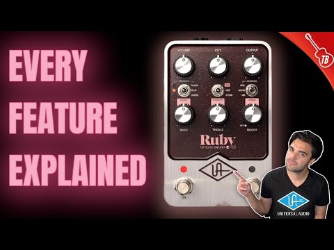 Universal Audio Ruby ’63 Top Boost Amplifier 2022 - Present - Ruby / Silver image 7