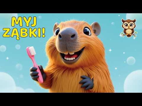 Piosenka o Myciu Zębów 🦷 Kapibara Klara i Czyste Ząbki | Piosenki dla Dzieci