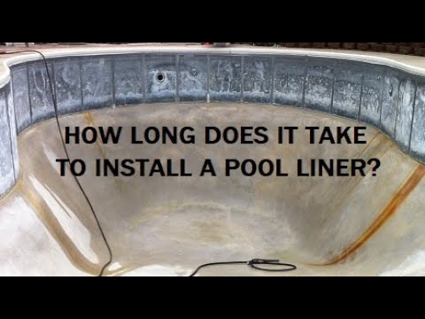 How long does it take to install a pool liner?