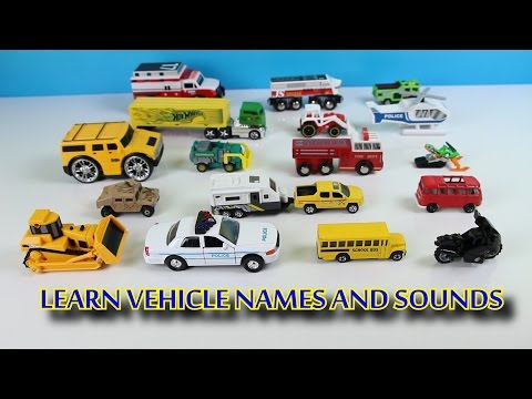 Learning Street Vehicle Names and Sounds for Kids