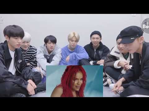 BTS react Karol G feat Shakira TQG (Vídeo Official) (Fake Reaction)