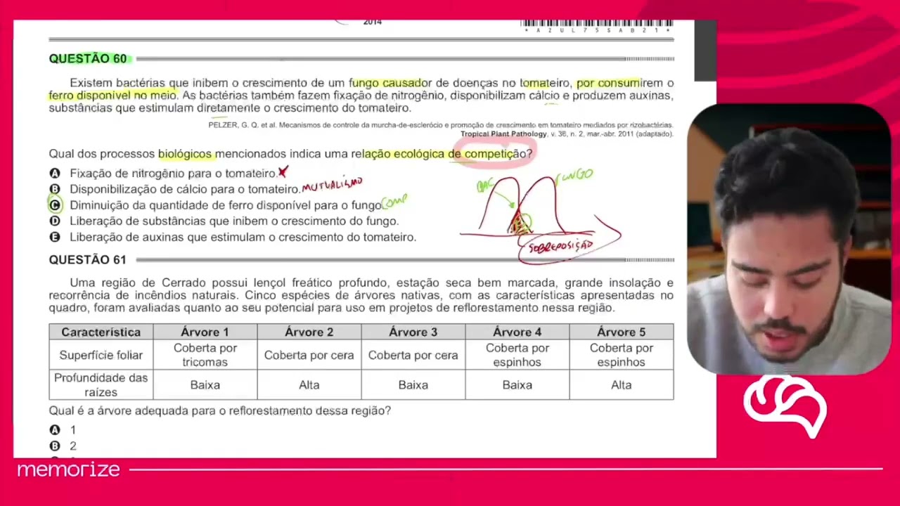 Resolução em Vídeo — Questão 60 ENEM 2014