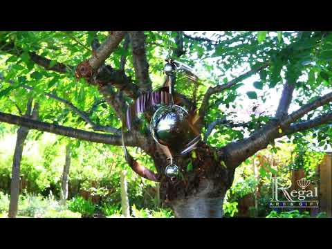 12719 Vogue Hanging Wind Spinner - Copper