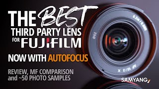 Video thumbnail for The BEST Third Party Lens for Fujifilm? Now with AF | Samyang 12mm F2 by Fabien Butazzi