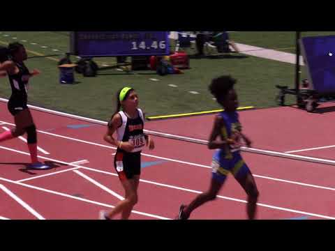 80m hurdles final 11-12 girls - 2019 USATF National Youth Outdoor Championships