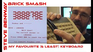 Brick Smash on Acorn Electron / My favourite (& least favourite) computer keyboard