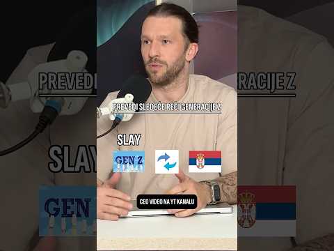 Prevedi REČI generacije Z🔁#slusajsadovo #quiz #shorts