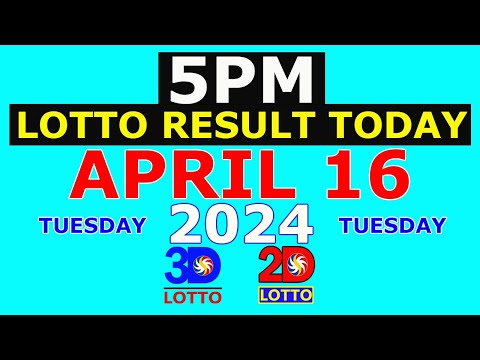 Lotto Result April 16 2024 5pm PCSO