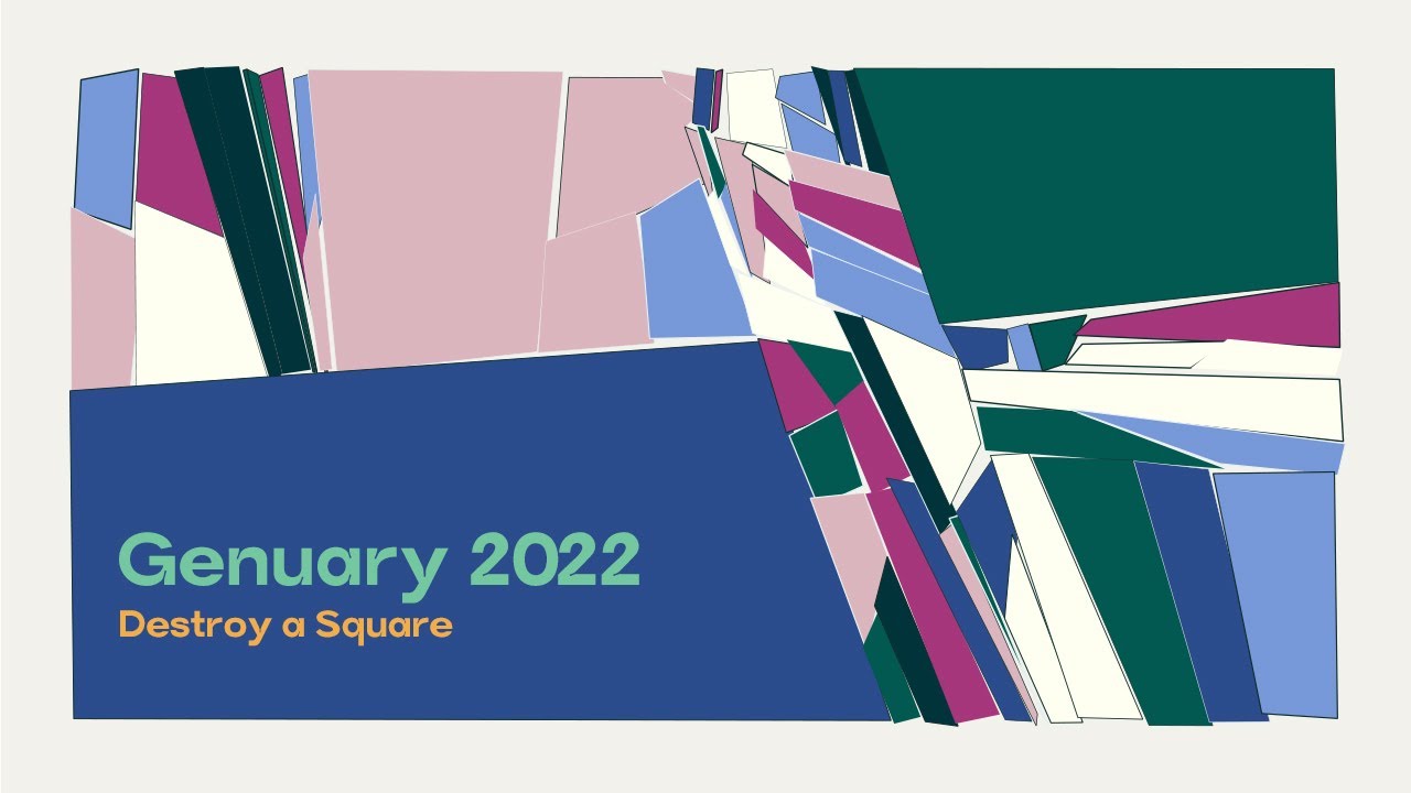 Destroy a Square Prompt | Genuary 2022 | Generative Art | Tutorial