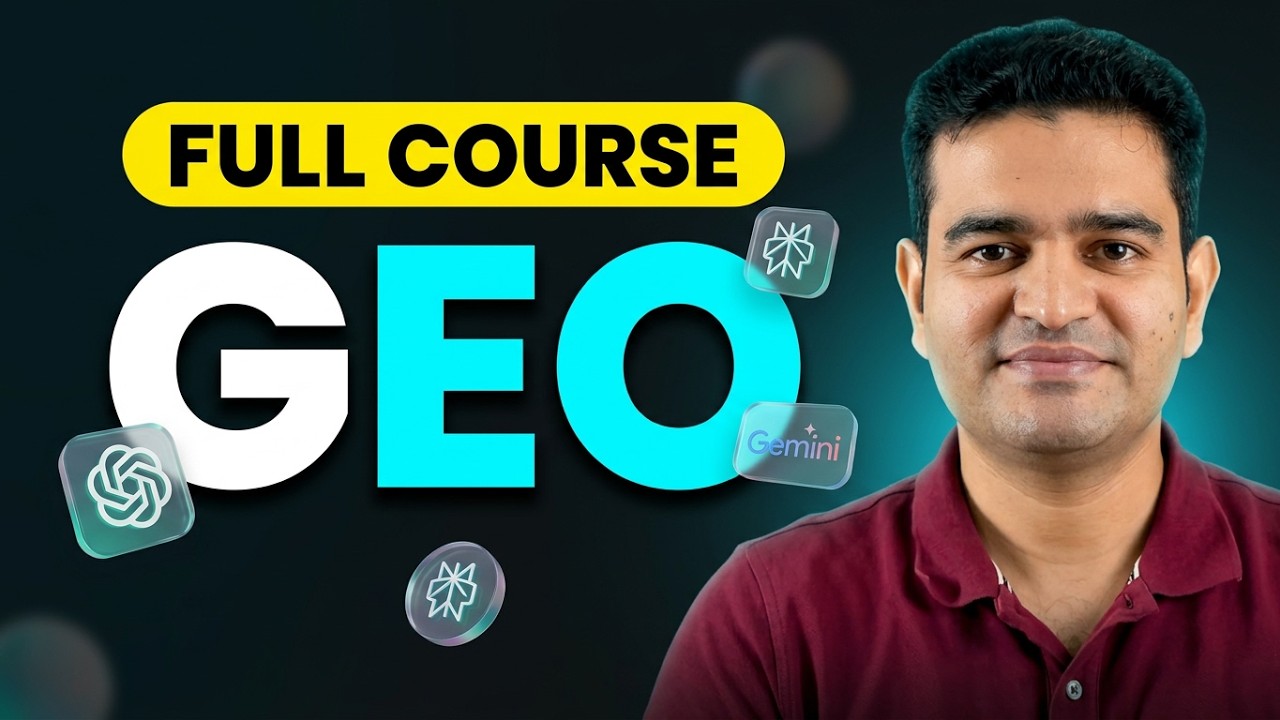 GEO Full Course 2026: Generative Engine Optimization Tutorial in Hindi | #geo
