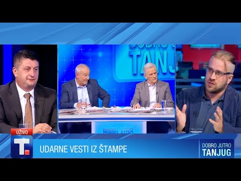 Analiza štampe 08.08.22. - Milan Radović i Ognjen Gogić • DOBRO JUTRO TANJUG