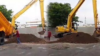 Jalan Raya Gubeng, Surabaya Ambles, Pemokt Mulai Lakukan Recovery Uruk Bagian Depan Gedung BNI