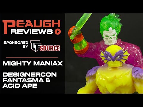 Video Review: Mighty Maniax Designercon Exclusive FANTASMA and ACID APE