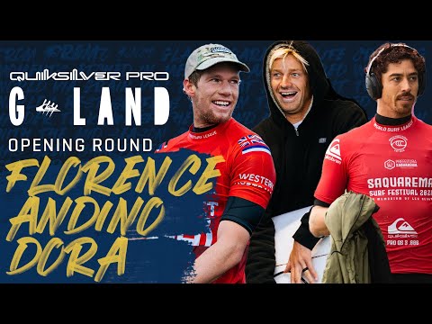 J. Florence, K. Andino, Y. Dora | Quiksilver Pro G-Land - Opening Round Heat Replay