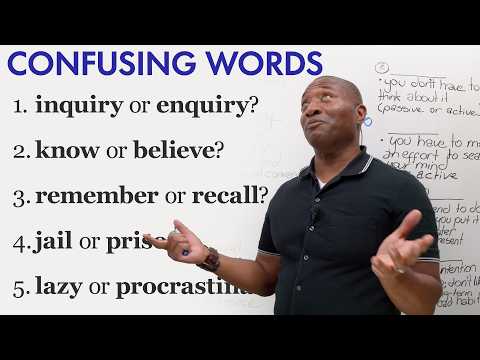 5 Confusing English Word Pairs