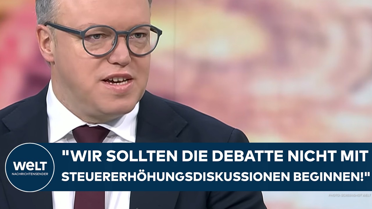 MARIO VOIGT: "Wir sollten die Debatte nicht mit Steuererhöhungsdiskussionen beginnen!"