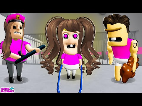 A FAMÍLIA DA POLICIAL DO ROBLOX ESTÁ REUNIDA!! POLICE GIRL PRISON RUN!