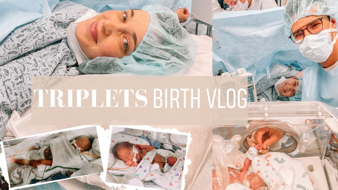 *TRIPLETS* preterm BIRTH VLOG- 27 weeks delivery