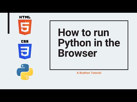 How to Run Python in the Browser (and build a to-do list) | How to Run Python in HTML