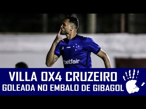 CRUZEIRO 4X0 VILLA NOVA - GIBAGOL FAZ HAT-TRICK E VITAL COMPLETA GOLEADA NO MINEIRO