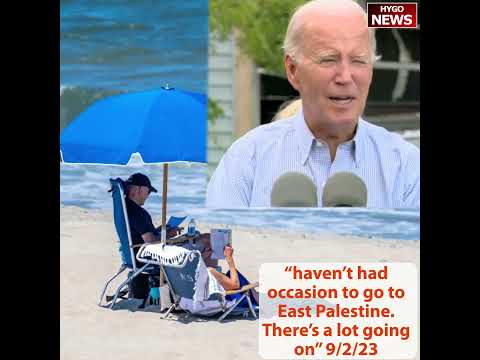 Biden on East Palestine: 'There's a Lot Going On' -- Six Months After Promising to Visit