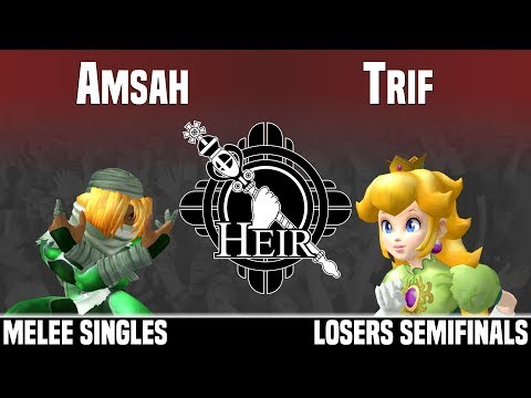 Heir 4 - Asterion | Amsah (Sheik) vs vL | Trif (Peach) - MELEE SINGLES - LOSERS SEMIFINALS