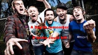 A Day To Remember-If looks could kill (lyrics)