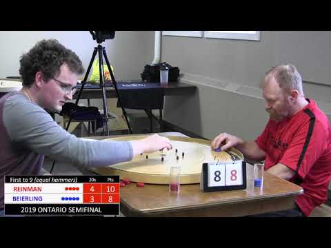 2019 Ontario Crokinole Semifinal - Reinman v Beierling