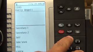 How to make a conference call on your Mitel Phone.