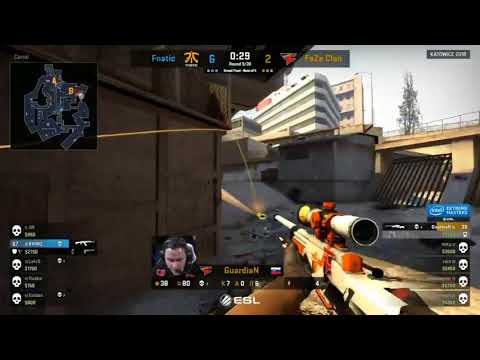 ACE CLUTCH!!! GAURDIAN-INHUMAN 1v5 FAZE VS FNATIC- IEM KATOWICE 2018
