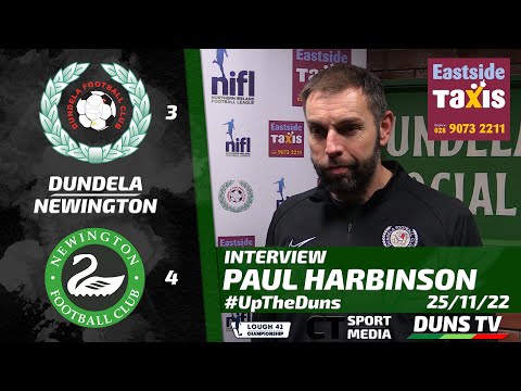Paul Harbinson Interview - Dundela Vs Newington - 25th November 2022