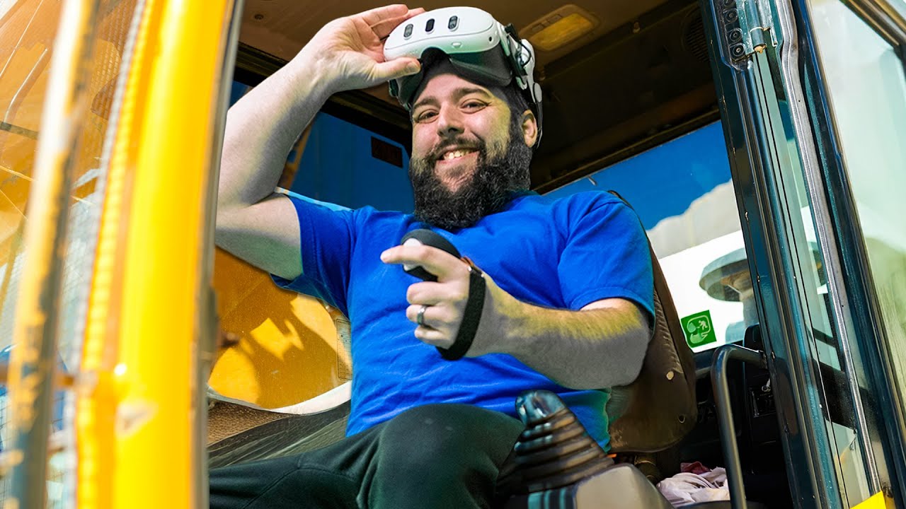 Operating An Excavator in VR With The Quest 3 and a CRAZY New Accessory