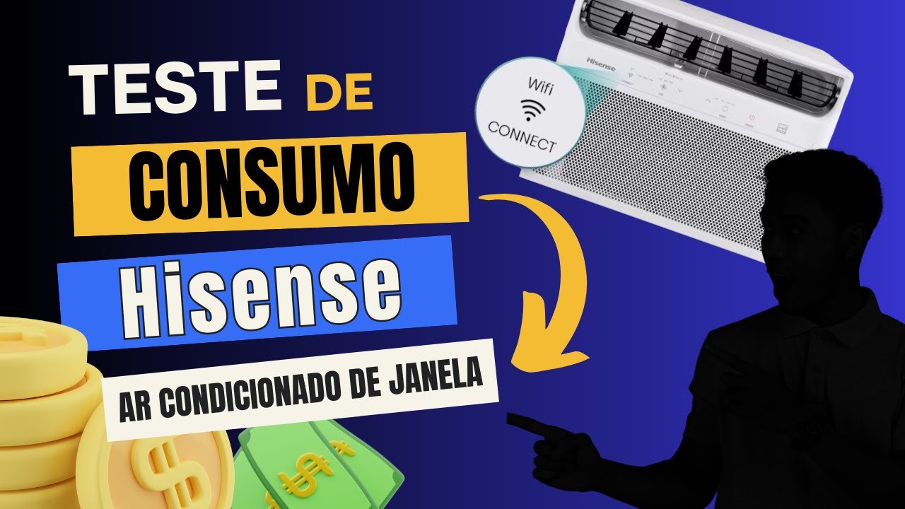 Qual é o consumo do Ar Condicionado De Janela Hisense? Teste de Consumo! #arcondicionado #review