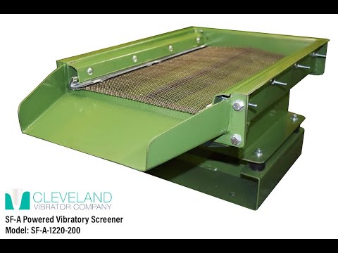 Air-Powered Vibratory Screener for Hazardous Areas - Cleveland Vibrator Co.