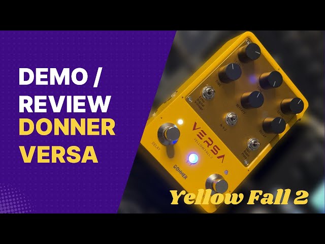 Vídeo relacionado con Donner Delay Pedal Guitarra, Yellow Fall Delay Pedal Guitar, Bypass Auténtico Pedales Guitarra Electrica