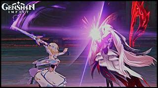 Traveler Vs Ruler of Death Cutscene | Everwinter Without Mercy | Genshin Impact 7.0 Snezhnaya