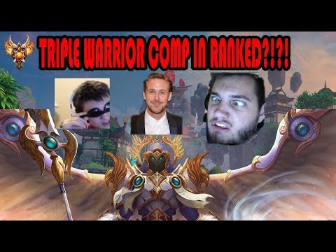 TRIPLE WARRIOR COMP IN RANKED JOUST?! Ft. SamDaDude & Dave- Smite