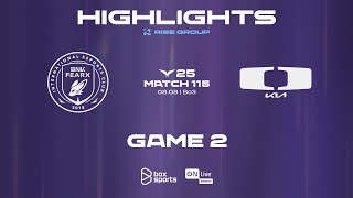 Highlights BFX vs DK | Game 2 | Match 115 | LCK 2025