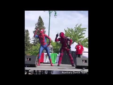 Человек-паук и Дэдпул танцуют (Spider man and Deadpool dance)