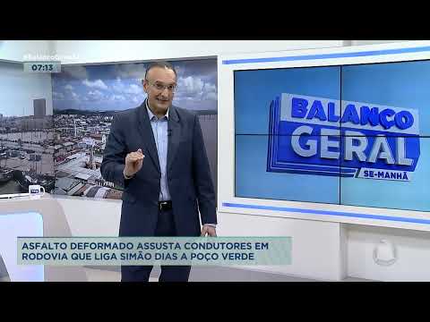 Asfalto deformado assusta condutores em rodovia que liga Simão Dias a Poço Verde - BGM
