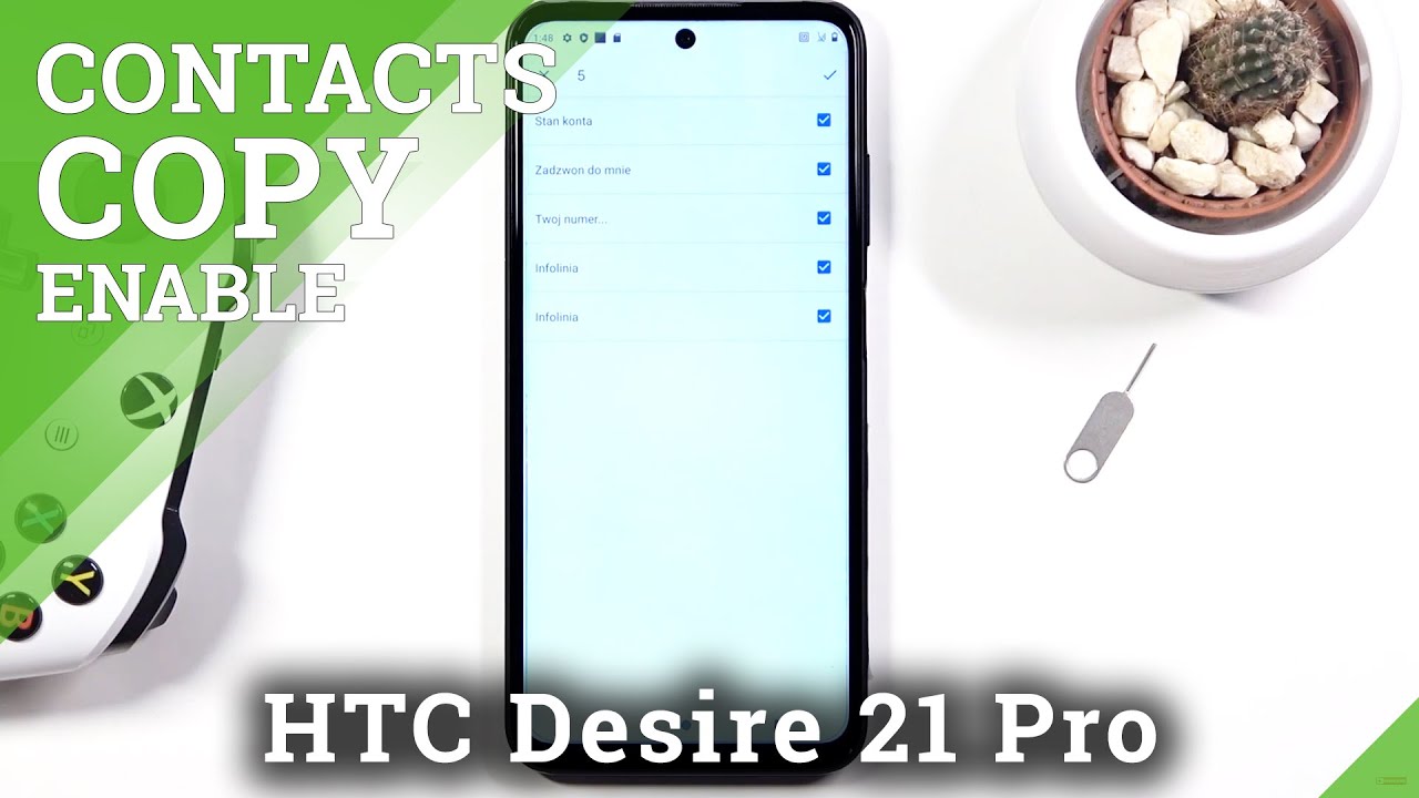How to Copy Contacts in HTC Desire 21 Pro – Transfer Phone Numbers