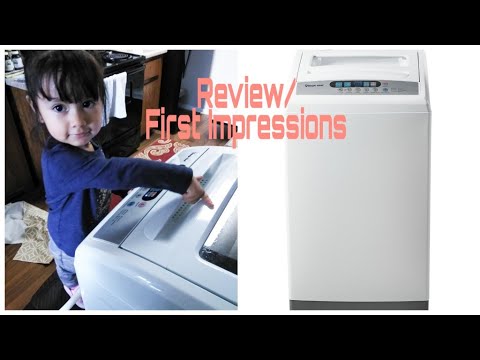 BEST Portable Washing Machine Review & First Impressions | Magic Chef portable washer & dryer Part 2