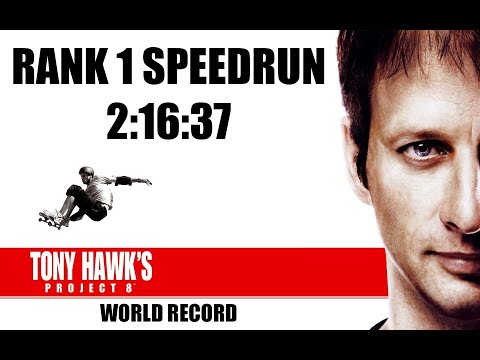[WR] Tony Hawk's Project 8 - Rank 1 in 2:16:37