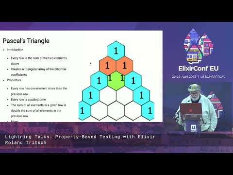 An Introduction to Property Based Testing. Lightning talk by Roland Tritsch | ElixirConf EU 2023