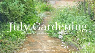 Gardening in July} Maintaining the natural garden that had been left alone for two weeks {T's Garden