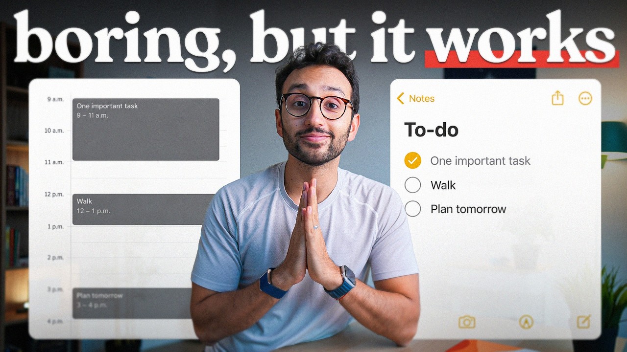 Brutally Honest Advice About Productivity in 26 Minutes