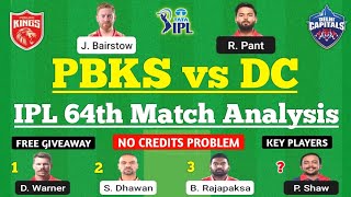 PBKS vs DC Dream11 Team | PBKS vs DC Dream11 Prediction | IPL 2022 Match | PBKS vs DC Dream11 Today
